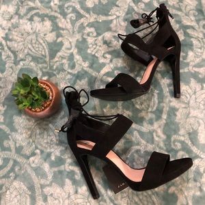 Zara lace up heels 39 & 40